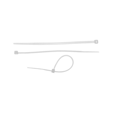 Хомуты, 400 x 4.8 мм, пластиковые, белые, 50 шт - Артикул 4553811