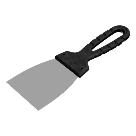 Шпательная лопатка из нержавеющей стали, 80 мм, пластмассовая ручка - Артикул 8543311
