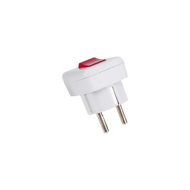 Вилка угловая с/з с выключателем 16А 250В