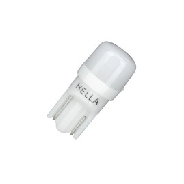 Лампа автомобильная светодиодная W5W, 12V, 1Вт, W2.1x9.5d, 4000K, LED RETROFIT, HELLA - 2 шт