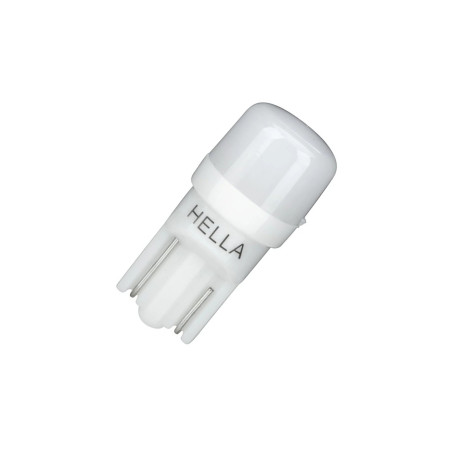 Лампа автомобильная светодиодная W5W, 12V, 1Вт, W2.1x9.5d, 4000K, LED RETROFIT, HELLA - 2 шт - Артикул 8GL178560591_HEL
