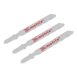 Полотна для электролобзика по металлу, 3 шт, 50 х 0.8 мм, HSS, EU- хвостовик