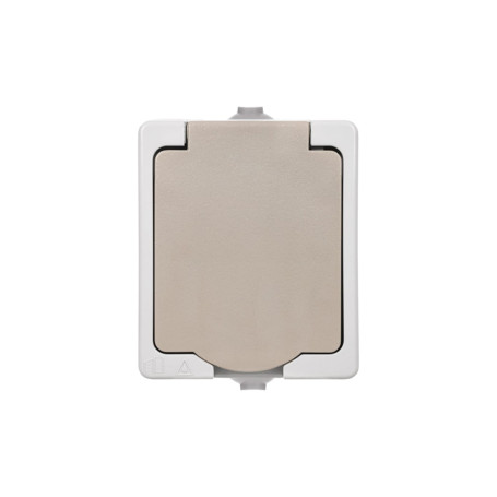 Розетка 2П+З открытой установки IP54 16А "Вуокса" TDM - Артикул SQ1803-0007