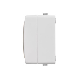 Розетка двойная 2П+3 (горизонтальная) открытой установки IP54 16А "Вуокса" TDM