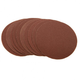 Круг абразивный на ворсовой подложке под "липучку", P 80, 125 мм, 10 шт