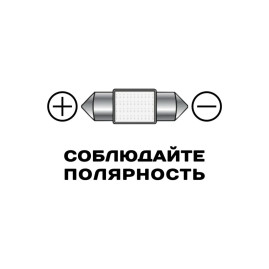 Лампы автомобильные светодиодные C5W, 12V, 5Вт, SV8.5, L-42 мм, 88LM, XENITE - 2 шт