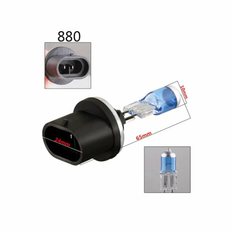 Лампа автомобильная галогеновая H27W/1, 880, 12V, 27Вт, PGJ13, SUPER WHITE, LYNXAUTO - 1 шт - Артикул L18027B_LYN