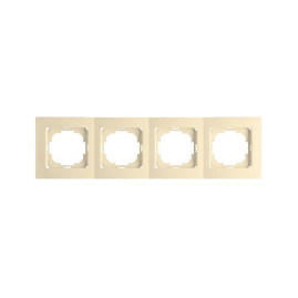 Рамка четырехместная, бежевая TOURAN EKO Naturel (Thema) NILSON 24120094