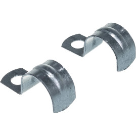 Скоба металлическая однолапковая, 21 мм, 100 шт