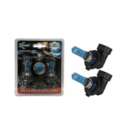 Лампа автомобильная галогеновая HB3 (9005), 12V, 65Вт, P20d, 4000К, SUPER WHITE+30%, XENITE - 2 шт - Артикул 1007040_XNI
