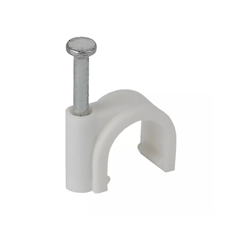 Скобы электроустановочные, 10 мм, круглый профиль, 40 шт. - Артикул 4752211