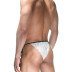 Бело-черные трусы-танга на завязках - Артикул 407970