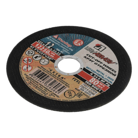 Круг отрезной по металлу, 125 х 1,2 х 22 мм "Луга" Россия (10 штук) - Артикул 7365512