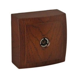 Розетка телевизионная открытой проводки цвет Орех NILSON