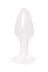 Белая акриловая анальная втулка - 9,5 см. - Артикул 229634
