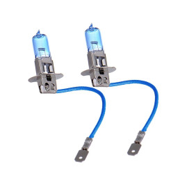 Лампа автомобильная галогеновая H3, 12V, 55Вт, PK22s, 4000К, SUPER WHITE +30%, XENITE - 2 шт