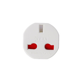 Переходник с английской вилки 13А, 250В, белый, AY-KA