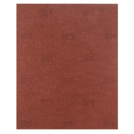 Шлифлист на бумажной основе, P 180, 230 х 280 мм, 10 шт, водостойкий