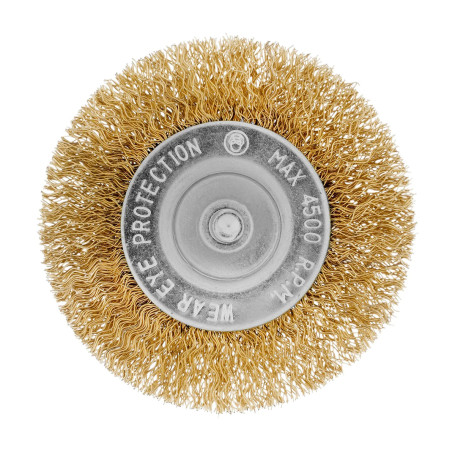 Набор щеток для дрели, 5 шт, 2 плоские, 50-75 мм, 3 "чашки", 25-50-75 мм, со шпильками - Артикул 7449211