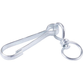 Карабин с вертлюгом тип А оцинкованный 90 мм (1 шт) №90