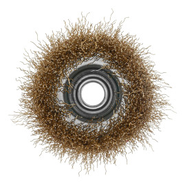 Чашка для УШМ зачистная 75 мм латуневая проволока