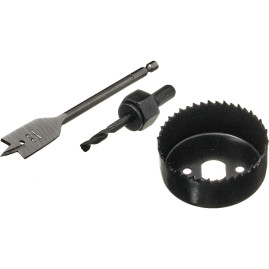 Набор для врезки замков сверло перовое 22 мм, коронка 67 мм