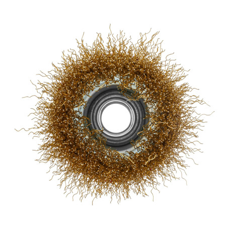 Щётка для ушм чашка латуневая проволока 65мм 74603 - Артикул 7460311