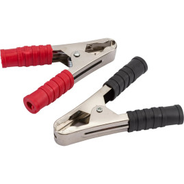 Зажим приборный "крокодил" красный + чёрный 100А