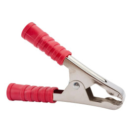 Зажим приборный "крокодил" красный + чёрный 100А