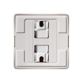 Розетка 1 ОП без з/к со шторками изол. пластина 10А Хит белая