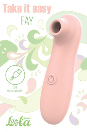 Персиковый вакуум-волновой стимулятор Fay - Артикул 242256