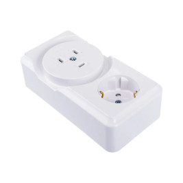 Розетка 2-ая для электроплит 32А+силовая 16А открытой установки