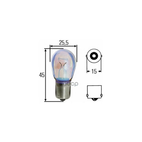Лампа автомобильная накаливания P21W, 24V, 21Вт, BA15s, Heavy Duty HELLA - 1 шт - Артикул 8GA002073251_HEL