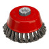 Щётка чашка для ушм 100мм металлическая крученая проволока 74628 - Артикул 7462811