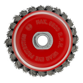 Щётка чашка для ушм 100мм металлическая крученая проволока 74628