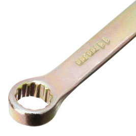 Ключ комбинированный, 11 мм, желтый цинк