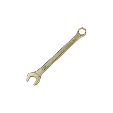 Ключ комбинированный, 12 мм, желтый цинк - Артикул 1497811