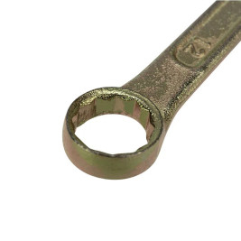 Ключ комбинированный, 12 мм, желтый цинк