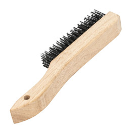 Щётка по металлу с деревянной ручкой зачистная 5 рядная 74805