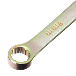 Ключ комбинированный, 9 мм, желтый цинк