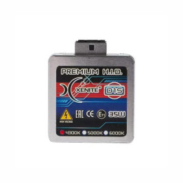 Лампа автомобильная ксеноновая D1S, PK32d-2, 85V, 35Вт, 4300К, Premium, Яркость +20%, XENITE - 1 шт