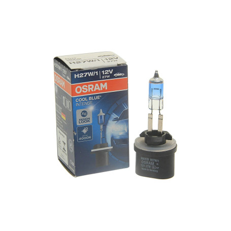 Лампа автомобильная галогеновая H27W/1, 12V, 27Вт, 4000К, PG13, COOL BLUE INTENSE, Osram - 1 шт - Артикул 880CBI_OSR
