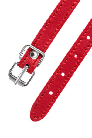 Красная маска Anonymo из искусственной кожи - Артикул 280067