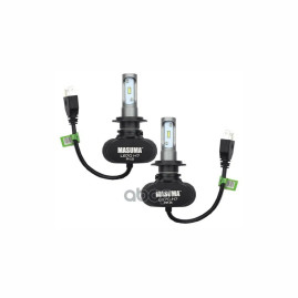 Лампы автомобильные светодиодные H7, 12/24V, 18W, 6000К, 4000LM, MASUMA- 2 шт