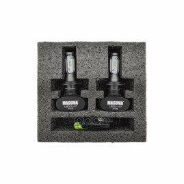 Лампы автомобильные светодиодные H7, 12/24V, 18W, 6000К, 4000LM, MASUMA- 2 шт