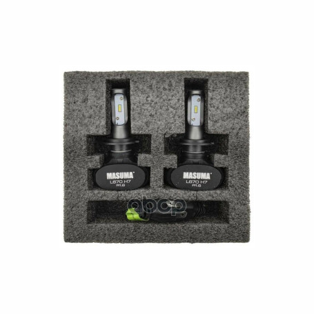 Лампы автомобильные светодиодные H7, 12/24V, 18W, 6000К, 4000LM, MASUMA- 2 шт - Артикул L670_MSU