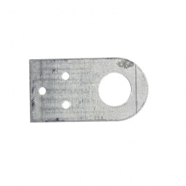 Проушина прямая, 2 мм, 75 х 40 мм, цинк Россия