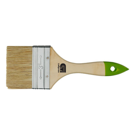 Кисть плоская, натуральная щетина, 75 мм - Артикул 8226511