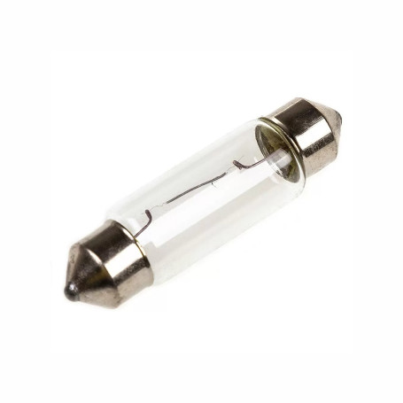 Лампа автомобильная накаливания C10W, 12V, 10Вт, SV8.5, L 41мм, LYNXAUTO - 1 шт - Артикул L14110_LYN