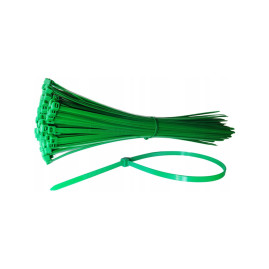 Хомуты, 150 х 2,5 мм, пластиковые, зеленые, 100 шт.